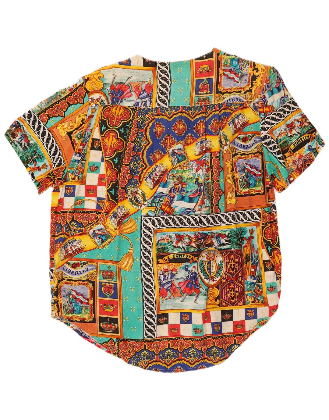 Mas Womens Abstract Pattern Shirt Blouse UK 20 2XL Multicoloured