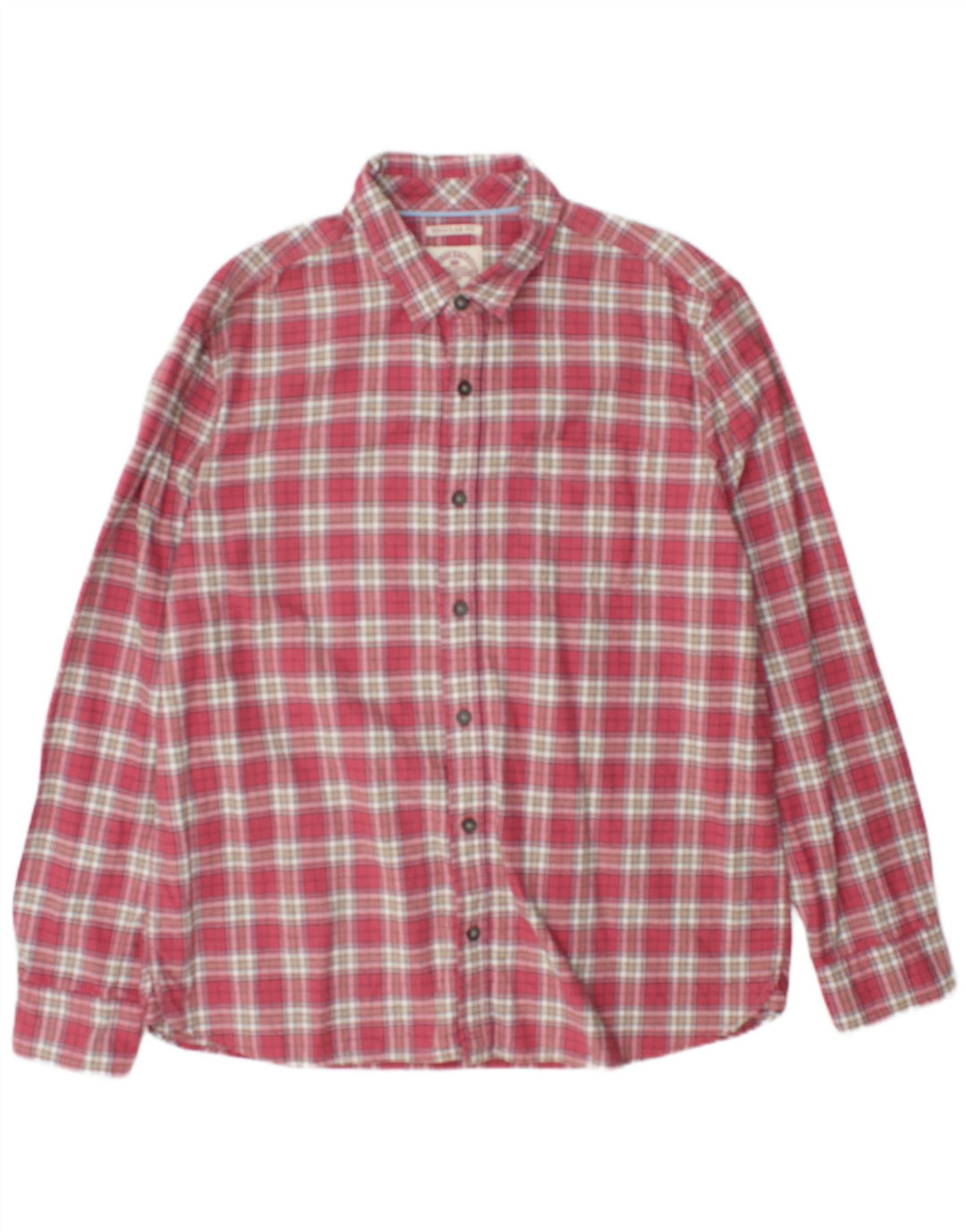 Fat Face Mens Regular Fit Shirt XL Red Check Cotton