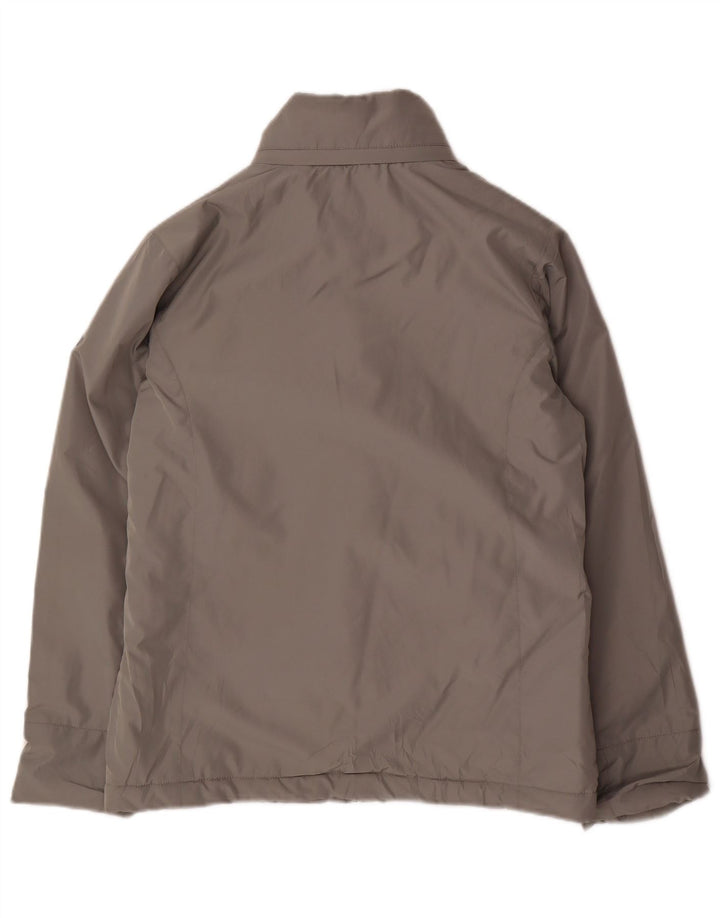 Champion Damen Übergroße gepolsterte Jacke UK 10 Small Graues Nylon
