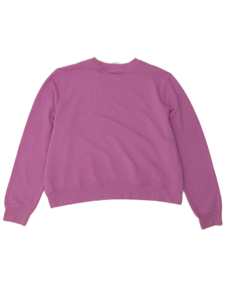 Nike Womens Dri Fit Oversized Sweatshirt Jumper UK 18 XL Purple Polyester