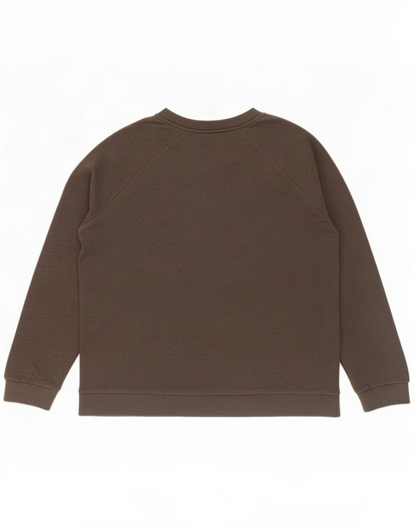 Top Zara Trafaluc da donna oversize a maniche lunghe UK 10 piccolo grigio chiazzato