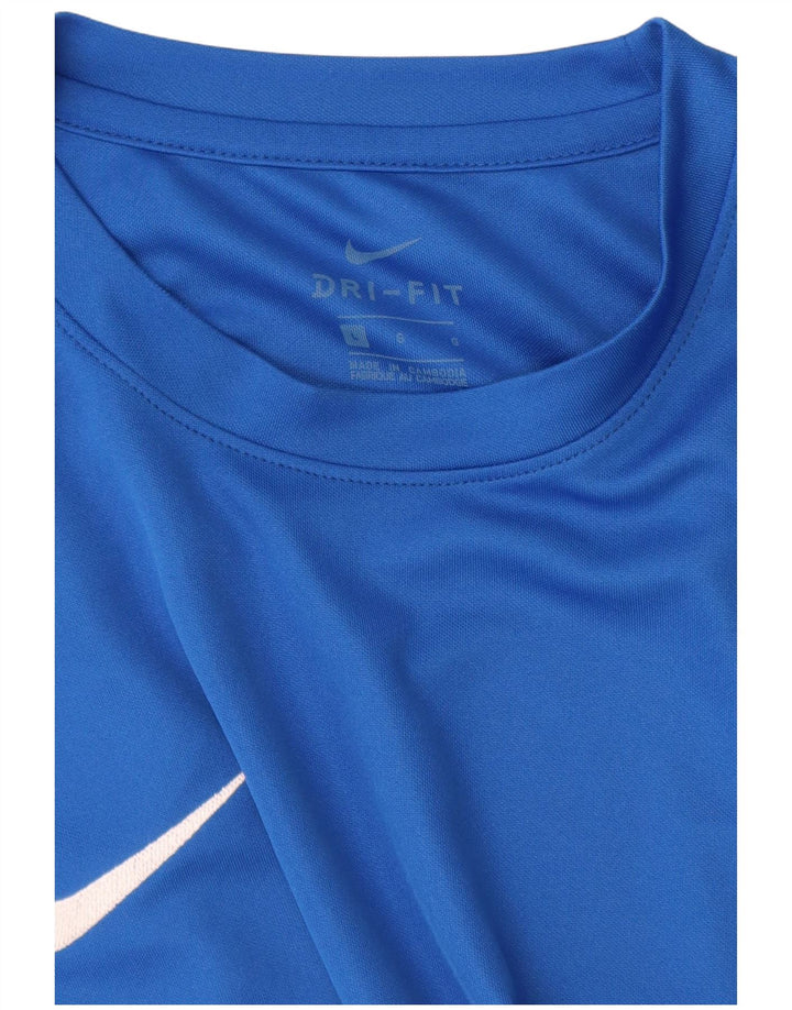 Nike Herre Dri Fit T-shirt Top Stor Blå