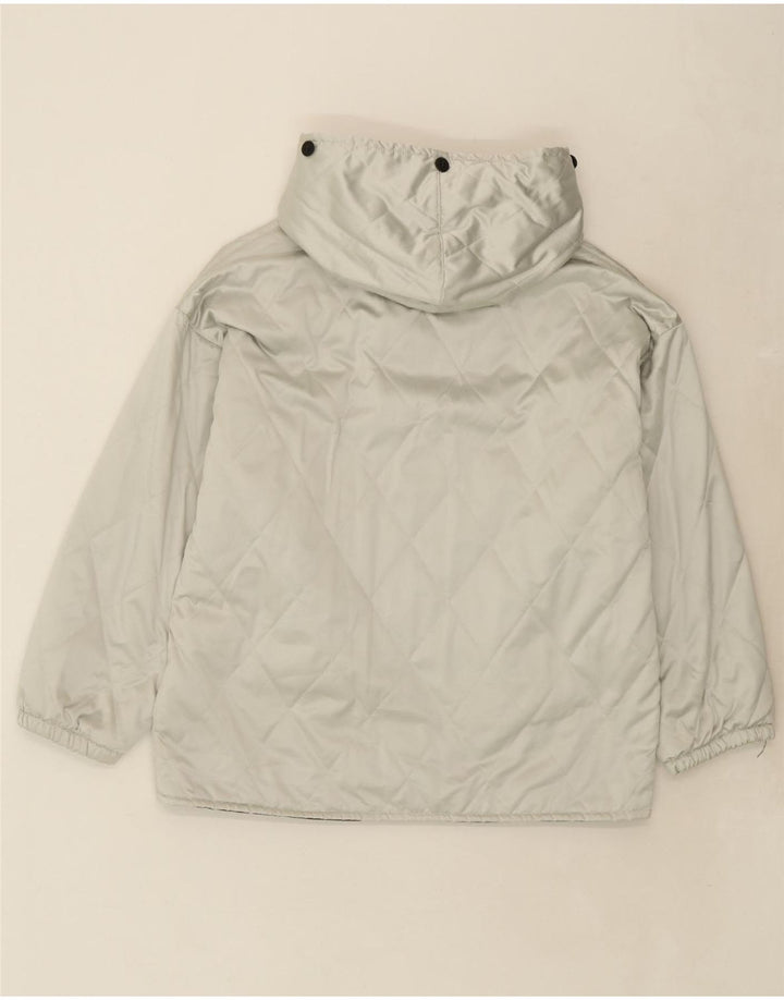 BELFE & BELFE Womens Hooded Quilted Jacket IT 46 Large Blue Vintage Belfe & Belfe and Second-Hand Belfe & Belfe from Messina Hembry 