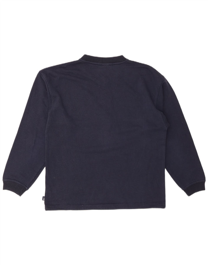 REEBOK Herren Sweatshirt Pullover Small Marineblau Baumwolle
