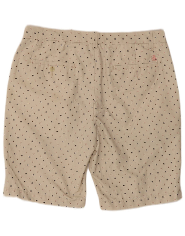 Ανδρικό σορτς Chino Penguin W34 Μεγάλο μπεζ βαμβακερό στίγμα