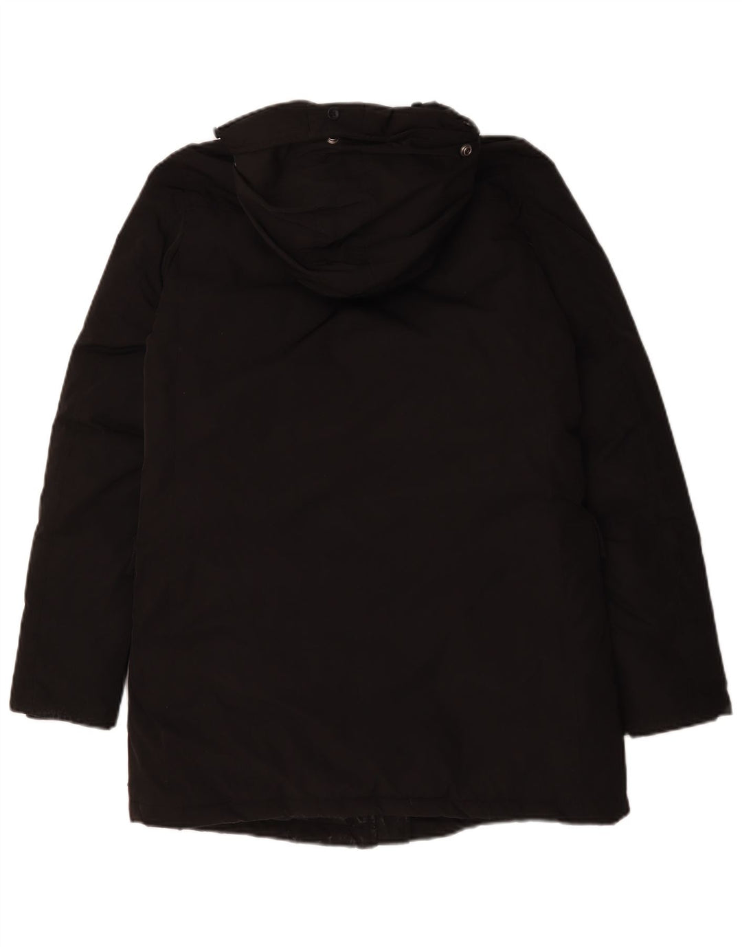 Maison Scotch Womens Hooded Padded Coat UK 14 Medium Black Polyester