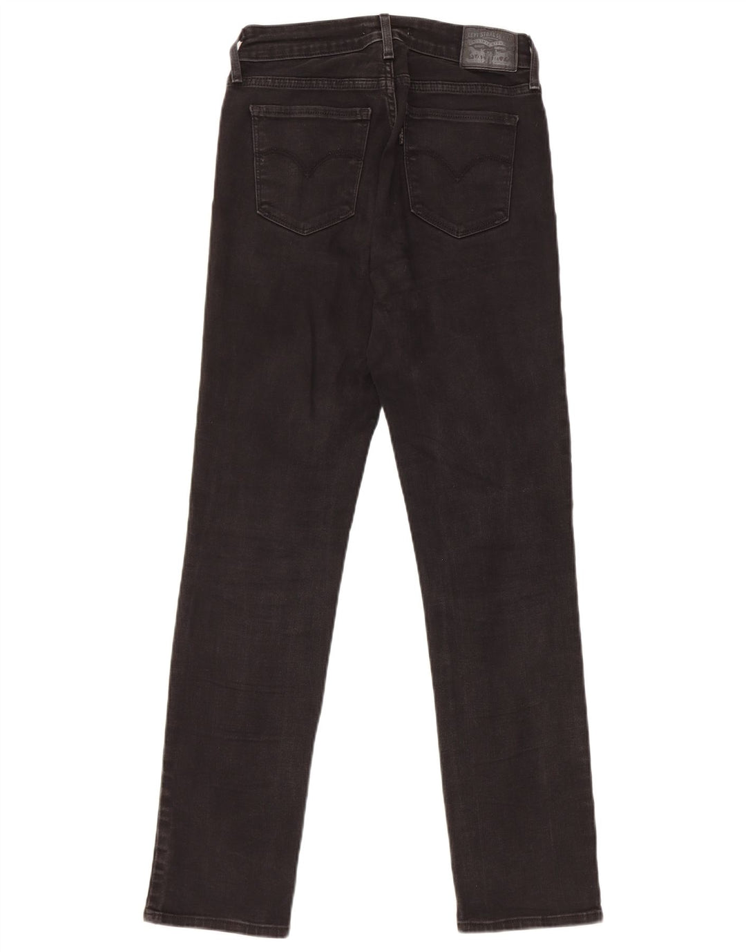 Levi's Womens 712 Slim Jeans W27 L30 Black Cotton