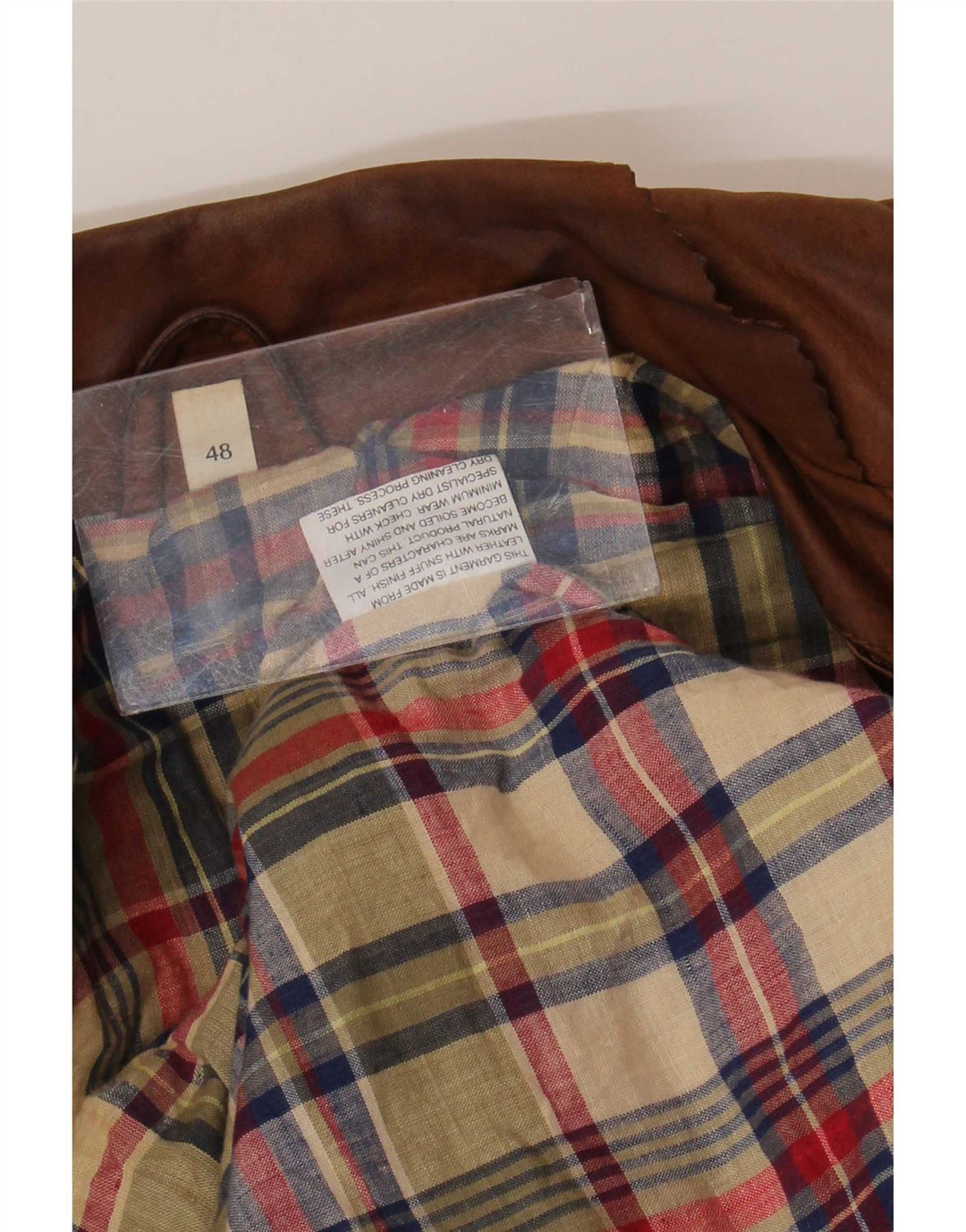 Vintage muška kožna jakna IT 48 srednje bež boje
