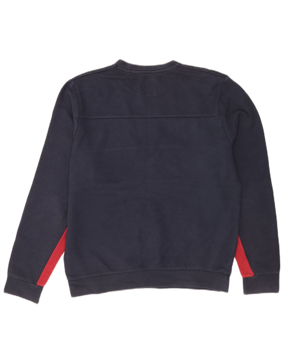 Jack Wills Herre grafisk sweatshirt Jumper Large Navy Blue Colourblock