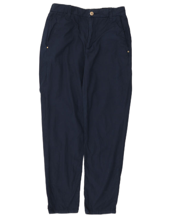 Guess Calça Chino Feminina Cintura Alta Cônica W26 L26 Azul Marinho