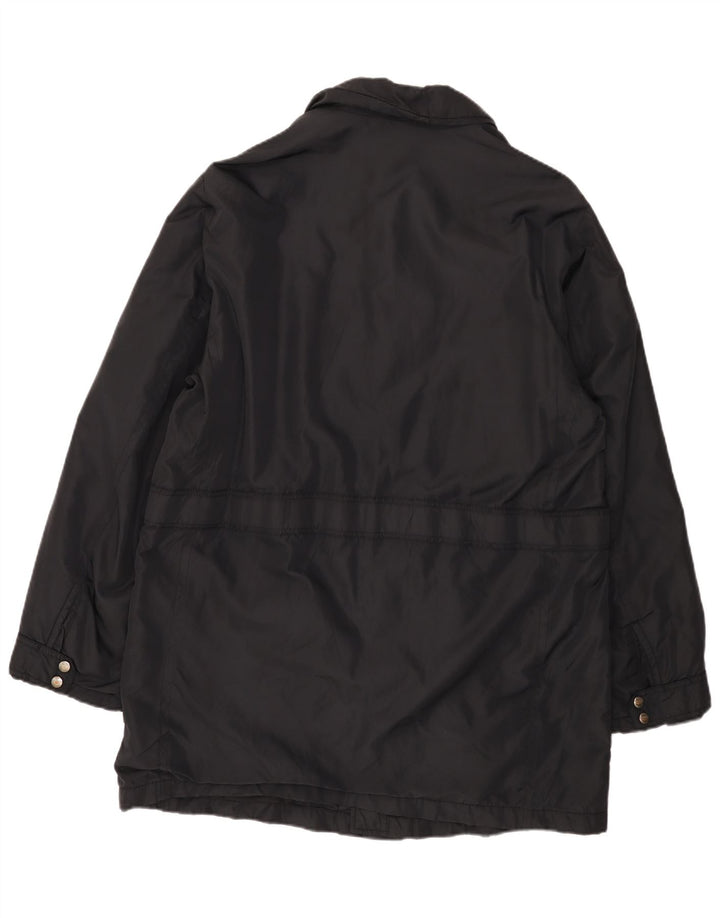 Hugo Boss Mens Overcoat IT 50 Large Black Polyamide
