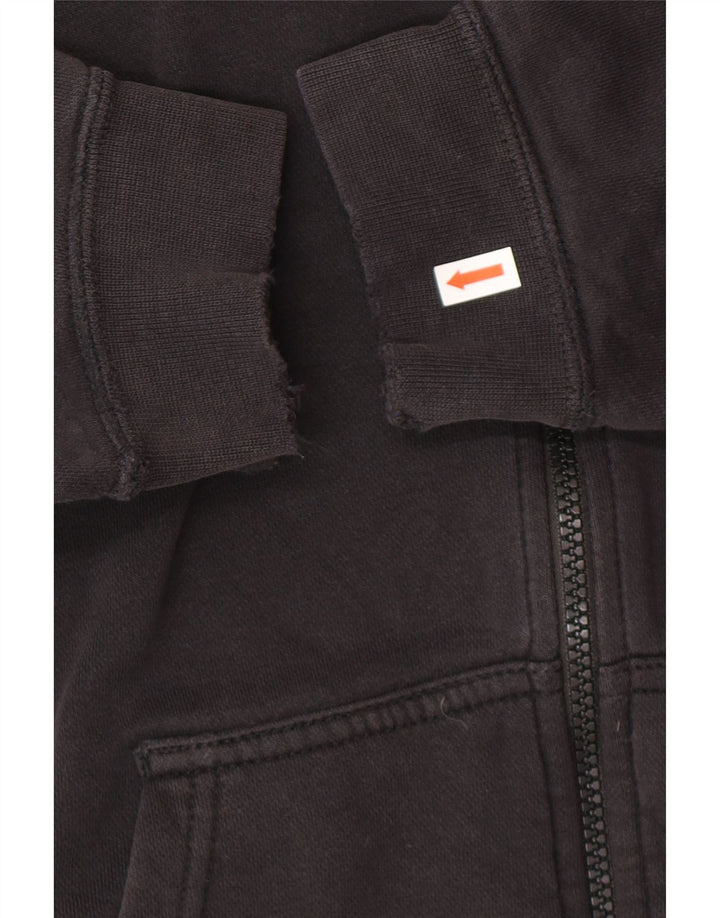 Nike Pull à capuche zippé pour homme Petit coton noir