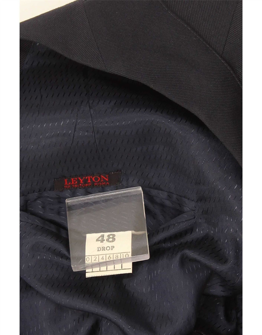Винтажный мужской двубортный пиджак IT 48 Medium Navy Blue