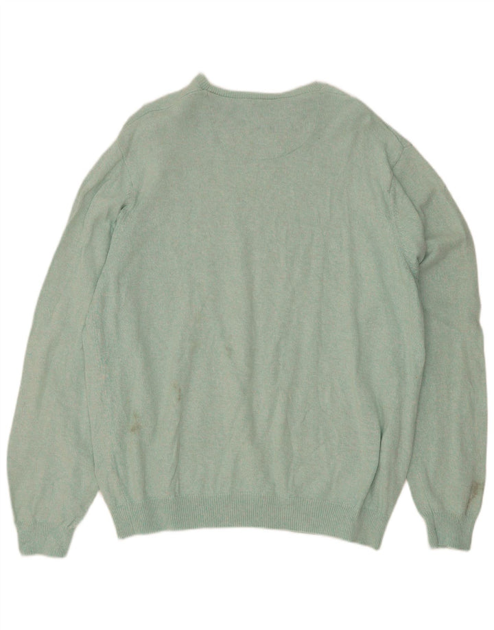 Marks & Spencer Mens Regular Fit Crew Neck Jumper Sweater XL Blue