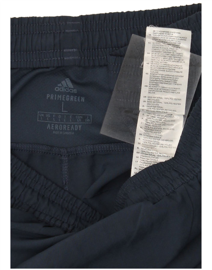 Adidas Mens Aeroready Sport Shorts Large  Navy Blue Polyester