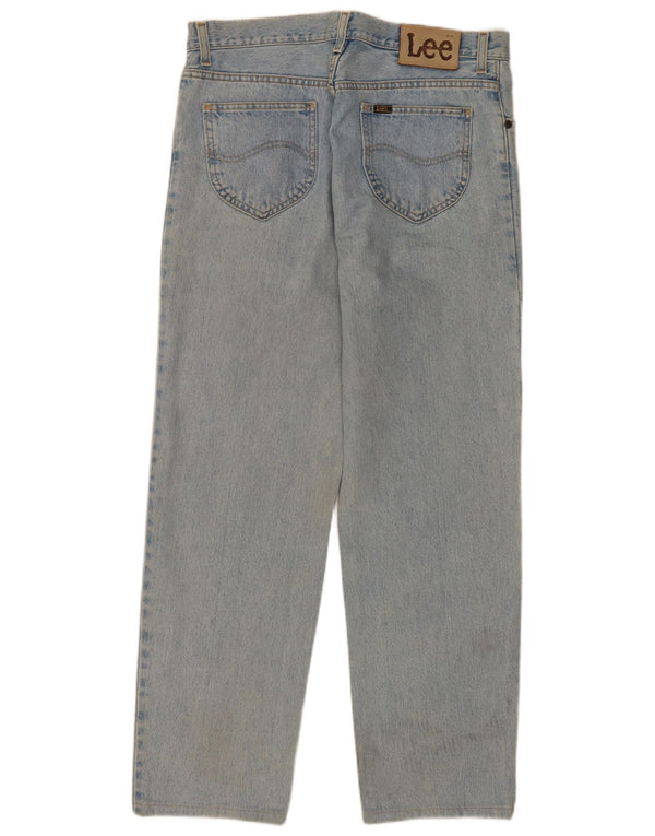 Lee Mens Brooklyn Straight Jeans W36 L30 Blue Cotton