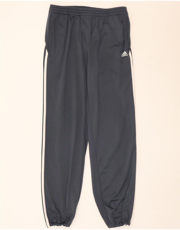 Adidas Mens Tracksuit Trousers Joggers Medium Grey Polyester