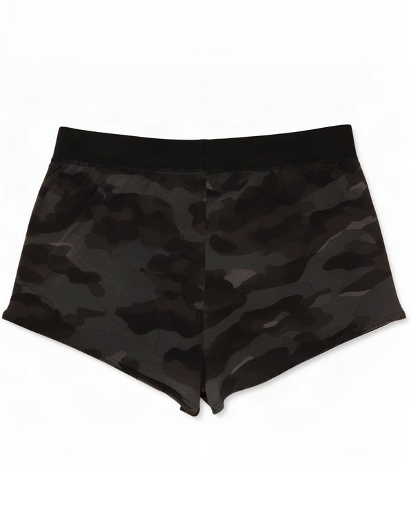 Shorts esportivos femininos Reebok UK 12/14 médio camuflado multicolorido