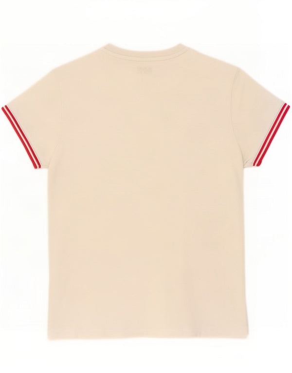 T-shirt da donna Fred Perry Top UK 10 piccola in cotone bianco