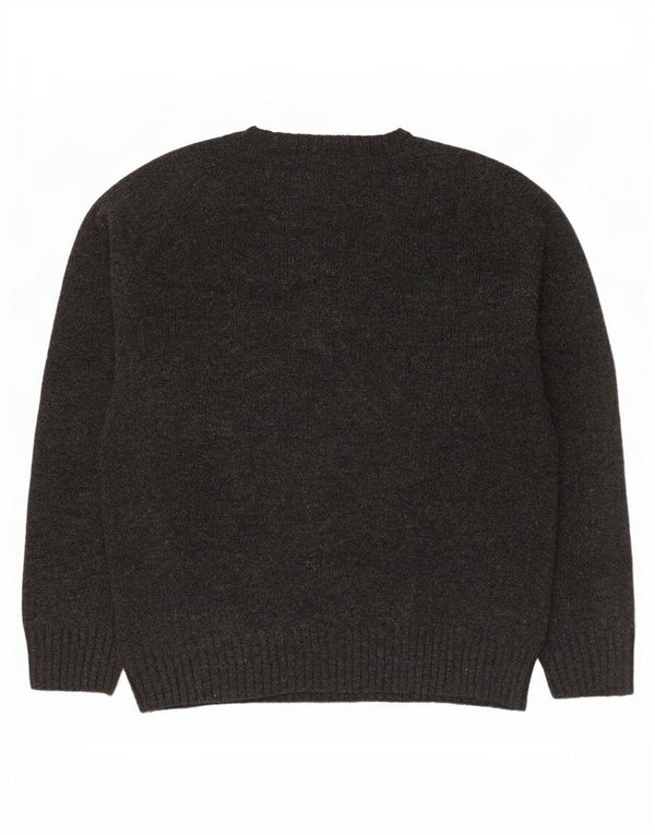 Maglione Kappa Uomo Girocollo Maglione Large Grigio Lana