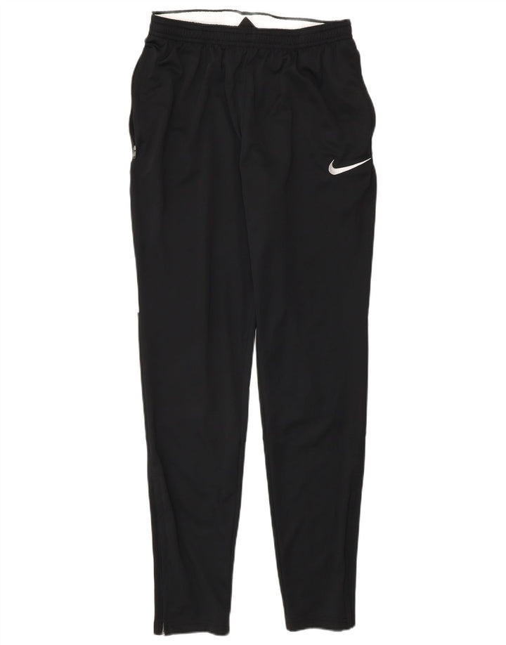 Nike Mens Dri Fit Tracksuit Trousers Small Black Colourblock Polyester