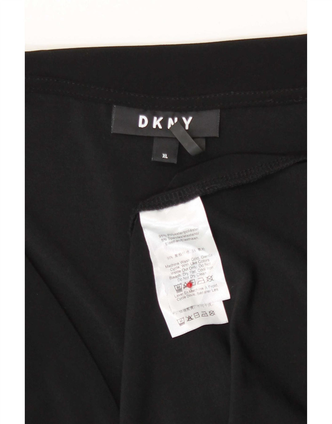 Женская блузка Dkny Top UK 18 XL, черный полиэстер