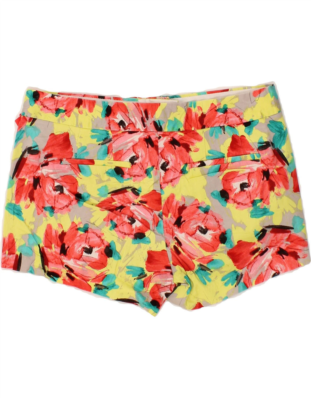 J. CREW Womens Chino Shorts US 6 Medium W30  Multicoloured Floral Cotton Vintage J. Crew and Second-Hand J. Crew from Messina Hembry 