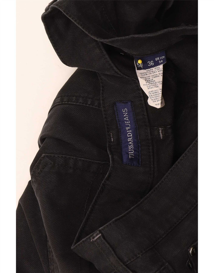 Jeans Cropped Uomo Trussardi W36 L26 Cotone Nero
