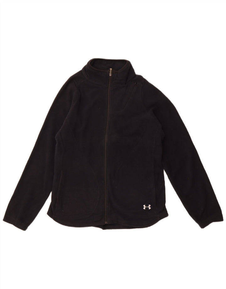 Damska kurtka polarowa UNDER ARMOUR UK 16, duża, czarna, z poliestru