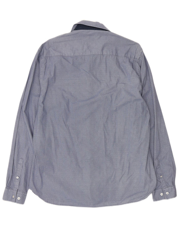 Pierre Cardin Chemise Slim Fit XL Bleu Géométrique Coton