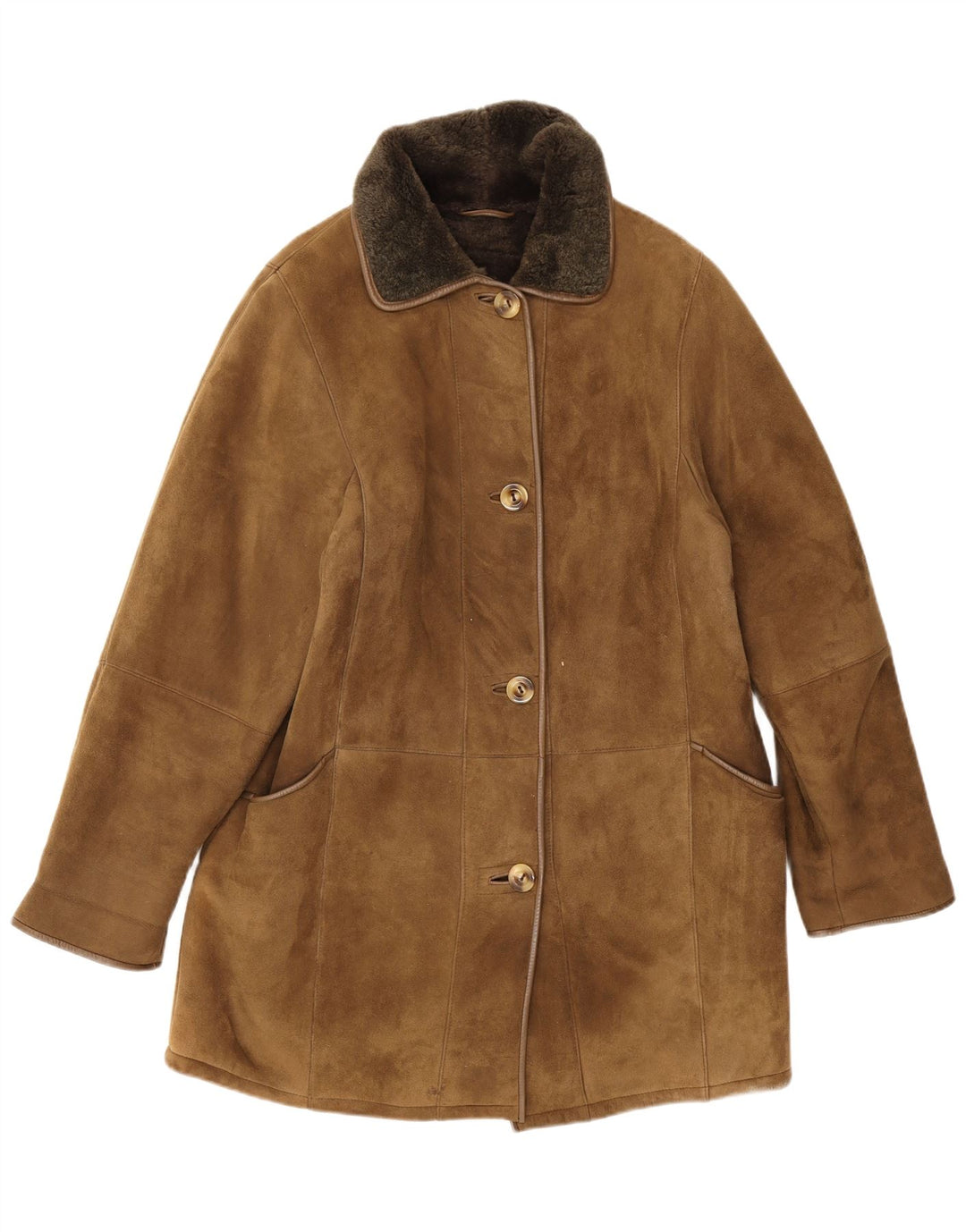 Friitala Dame Shearling Jacket EU 40 Medium Beige