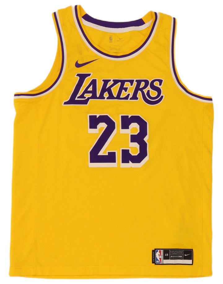 Γραφικό γιλέκο Nike Mens Lakers, μεγάλο κίτρινο πολυεστέρα