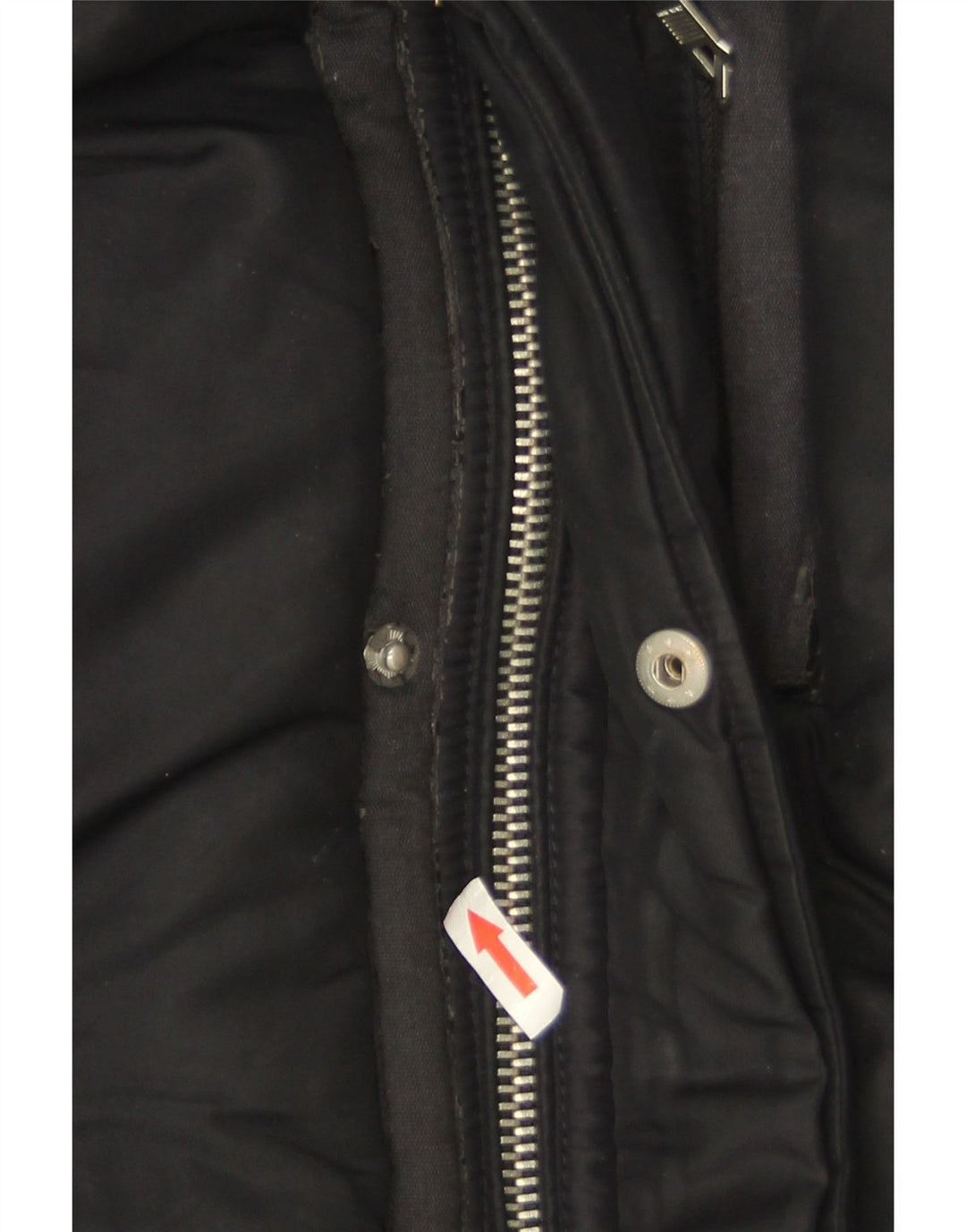 Zara Mens Hooded Bomber Jacket UK 40 Large Navy Blue Polyester