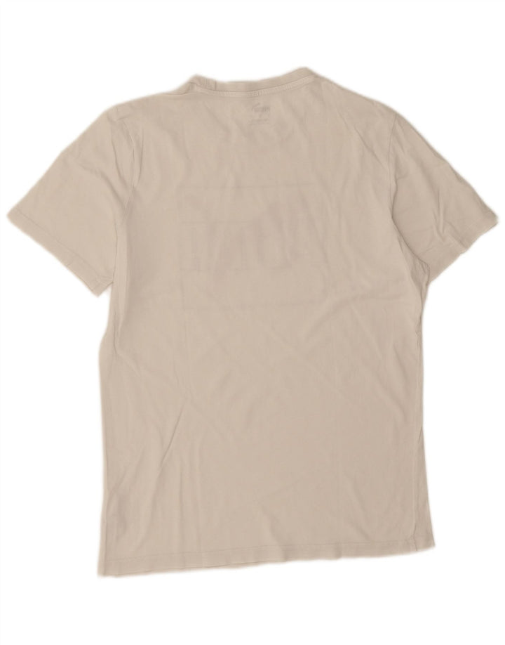 Puma Mens Graphic T-Shirt Top Small White Cotton
