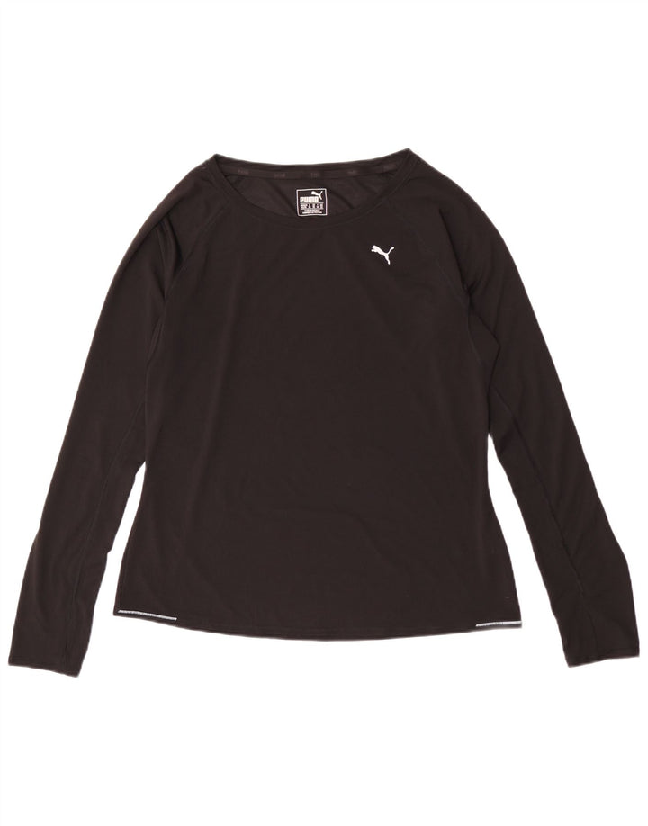 Puma ženska majica dugih rukava UK 16 veliki crni poliester