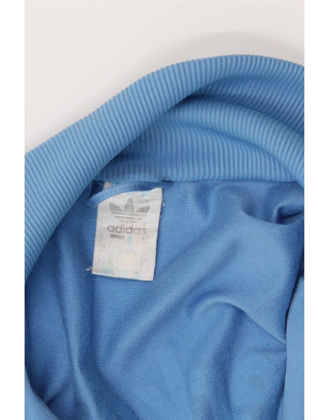 Adidas Mens Graphic Tracksuit Top Jacket Medium Blue Colourblock Polyester
