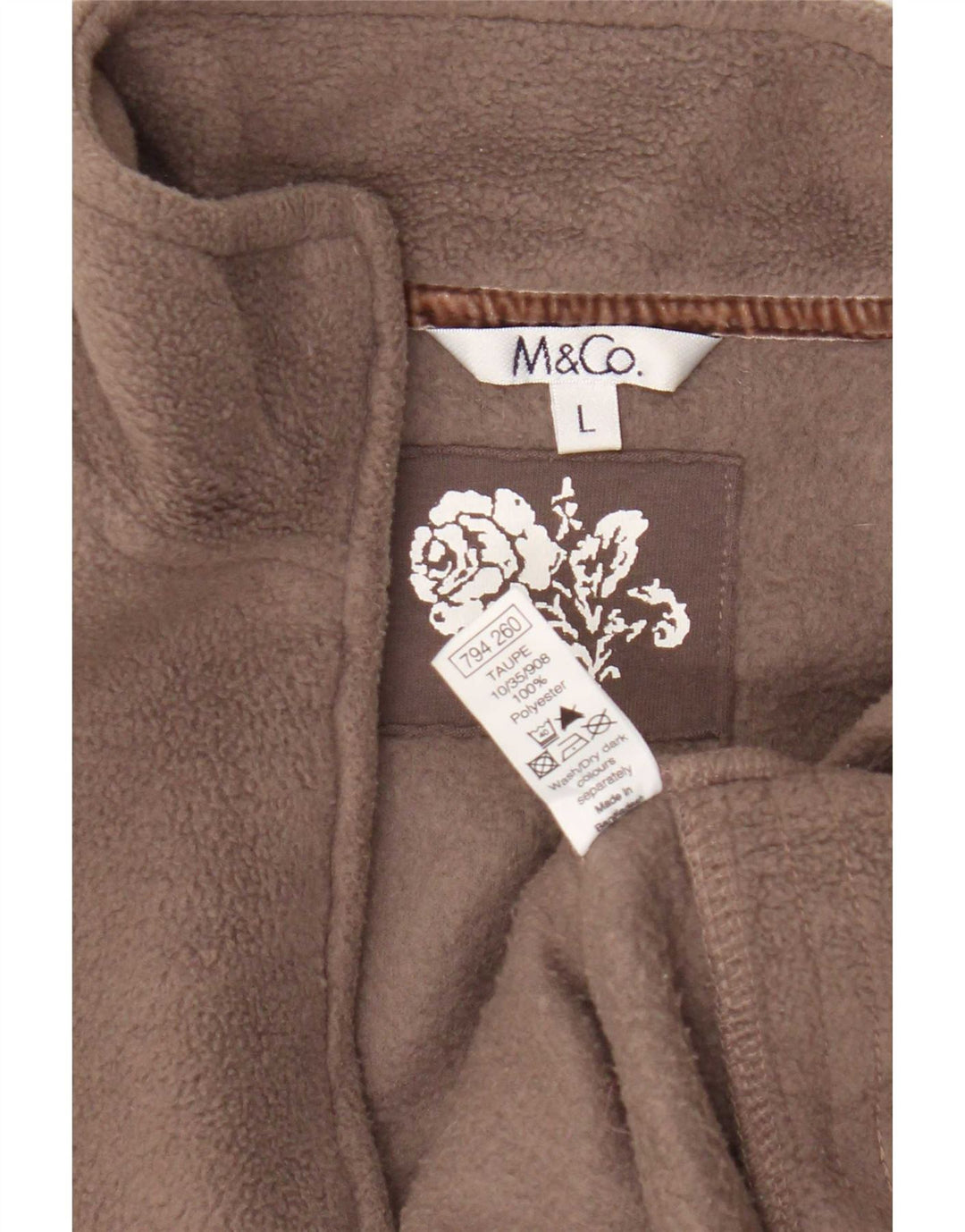 M&Co Damen Fleeceweste UK 16 Large Braun Polyester