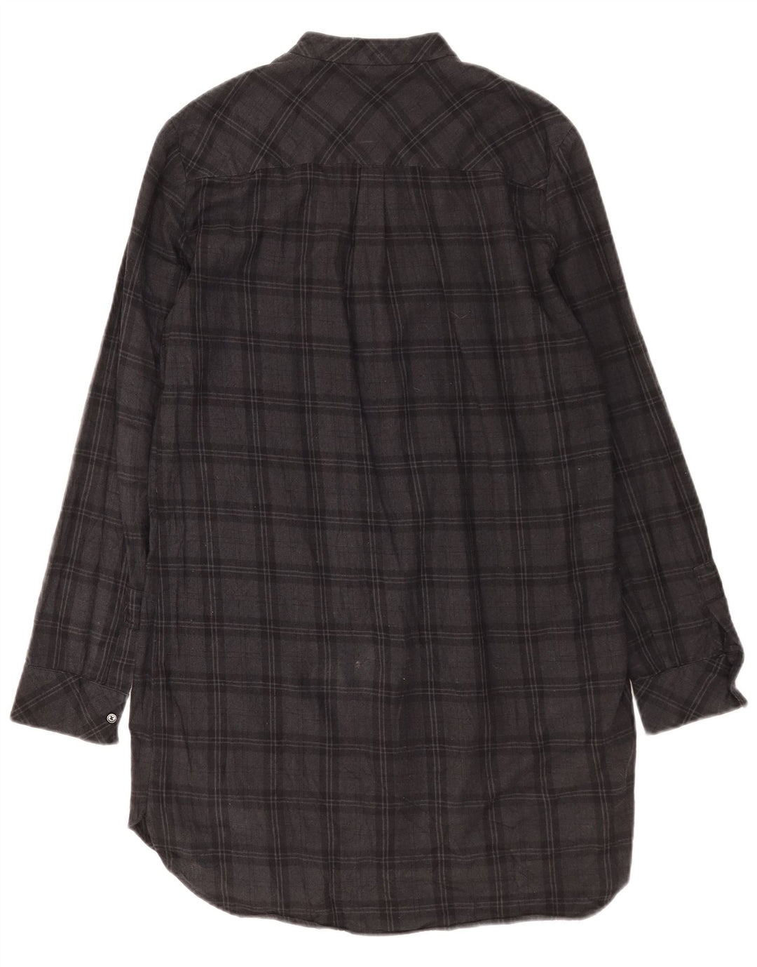 Zara Dame Langærmet Shift Dress UK 14 Medium Grey Check