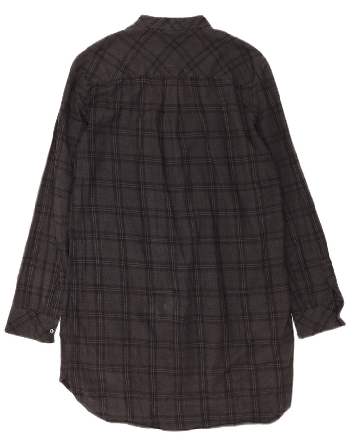 Zara Dame Langærmet Shift Dress UK 14 Medium Grey Check