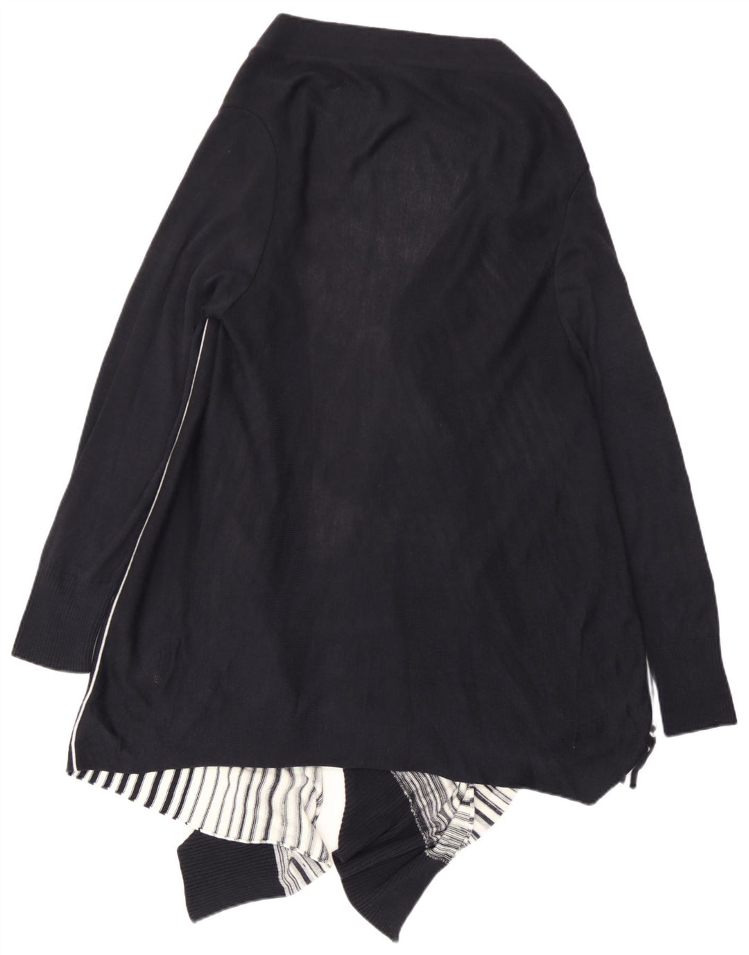 Marks & Spencer Womens Asymmetric Cardigan Sweater UK 14 Large Black