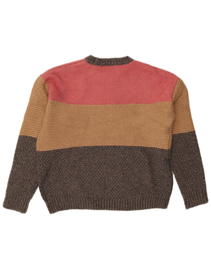 Marks & Spencer Damen-Pullover mit Rundhalsausschnitt, Gr. 14, mittelmehrfarbig