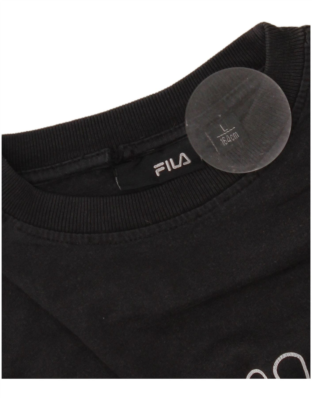 Fila Womens Graphic T-Shirt Top UK 16 Large Black