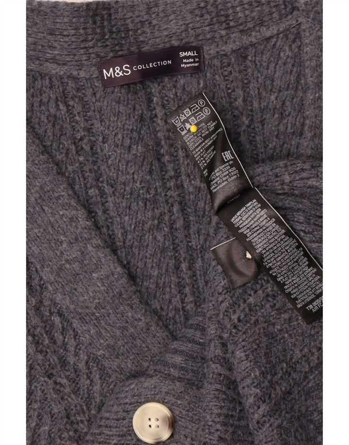 Marks & Spencer Pull cardigan surdimensionné pour femme UK 10 Petit Gris