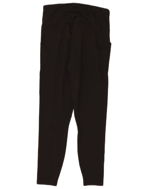 Puma Damen Crop Leggings UK 12 Medium Schwarz