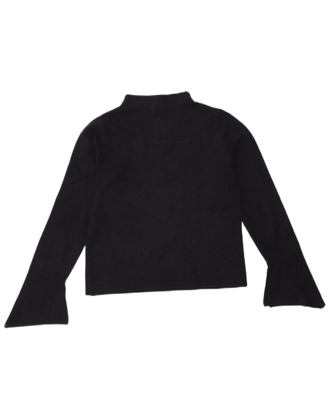 Marks & Spencer Top da donna a maniche lunghe UK 12 medio blu navy in viscosa