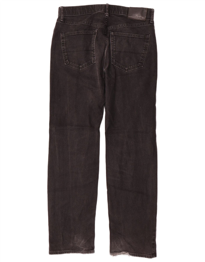 Jeans dritti regolari da uomo Marks & Spencer W32 L31 cotone nero