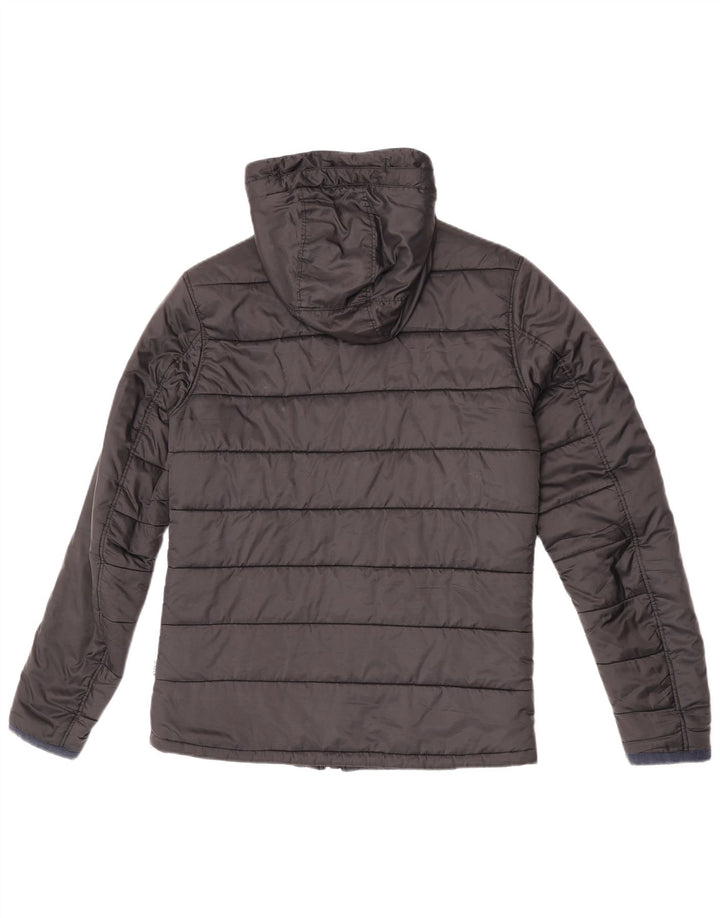 G-Star Womens Hooded Padded Jacket UK 14 Large Black Polyester