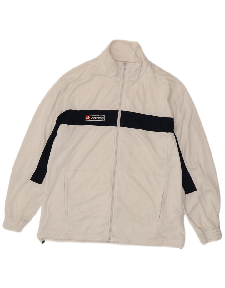 Giacca da tuta da uomo LOTTO 2XL Poliestere color block bianco