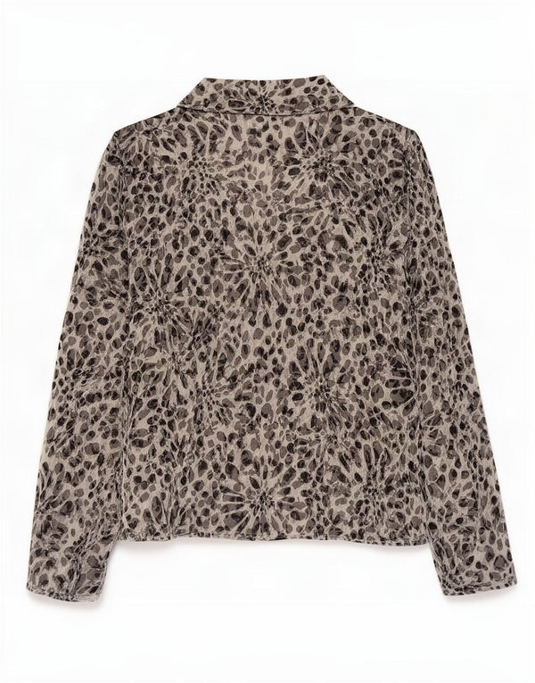 Marks & Spencer Blusa para mujer UK 40 XL Gris Floral