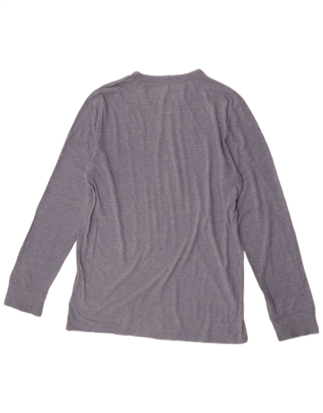 Gap Mens Top Long Sleeve Medium Blue Flecked Cotton